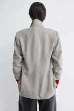 Gathered-sleeve Jacket