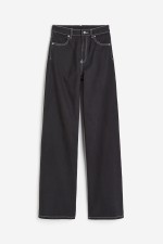 Wide-leg Twill Pants