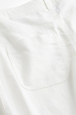 Linen-blend Straight Pants